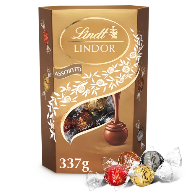 LINDOR zlatá směs pralinek, 337g